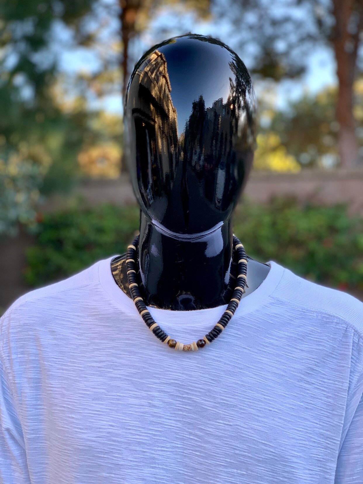 Beaded Necklace • Beach Style necklace • gemstone necklace • men's