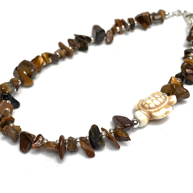 Tiger Eye Gemstone Anklet