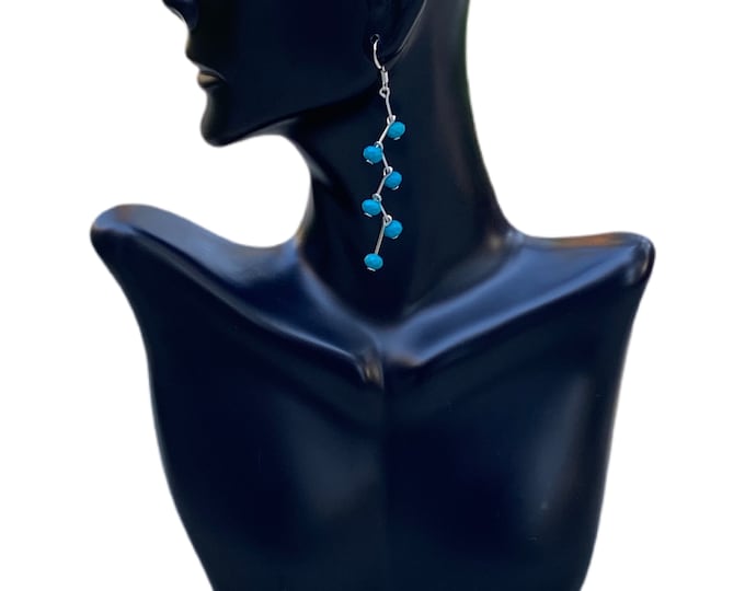 Turquoise Long Dangling Earrings