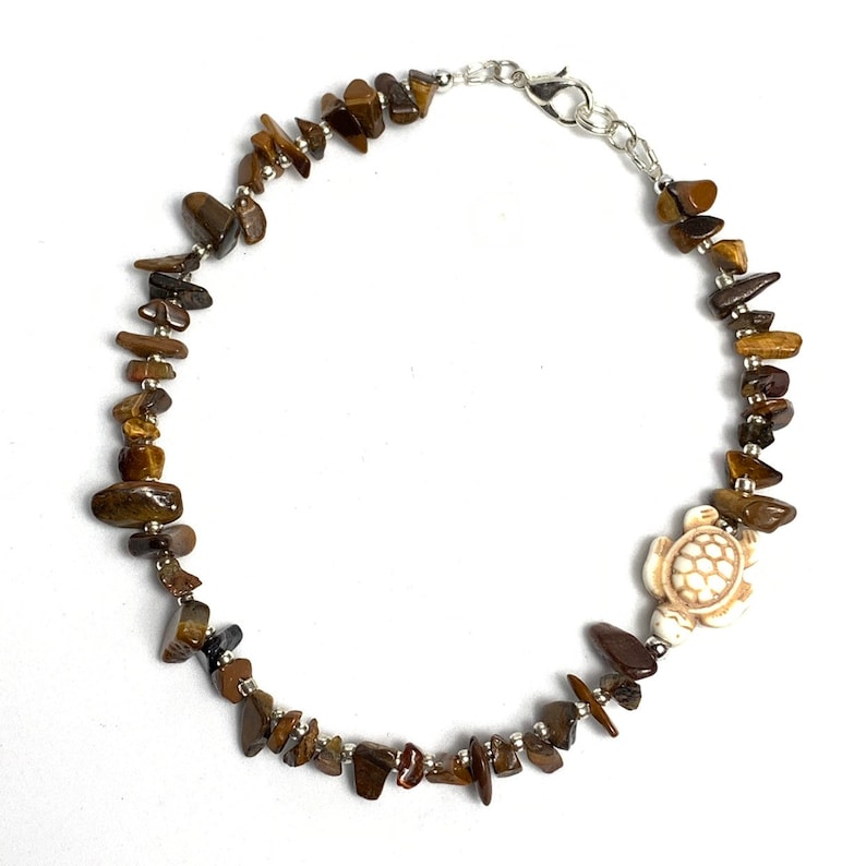 Tiger Eye Gemstone Anklet
