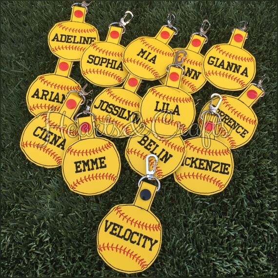 Personalized Baseball / Softball Name Tag Group Discount Etsy