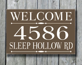 Personalized Last Name Sign DOOR Street Sign