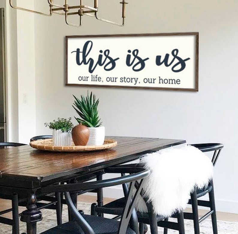 This is us home decor farmhouse sign gallery wall decor | Etsy