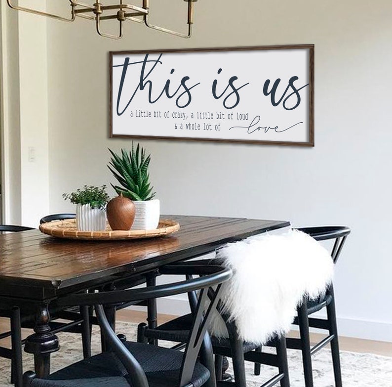 This is us a little bit of crazy sign family sign Etsy