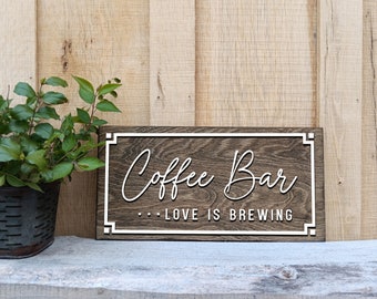 Coffee Bar Wall Sign, Coffee Sign, Kitchen Sign, Office Break Room Sign, Home Wall Drink Sign, Coffee Station Bar Sign, Kitchen Decor Sign