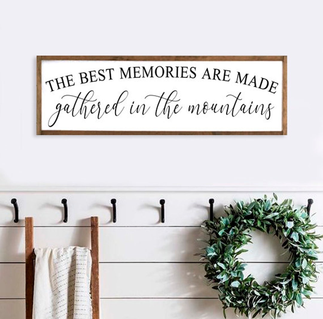 Mountain Sign Cabin Sign Mountain Home Decor Mountain House Sign