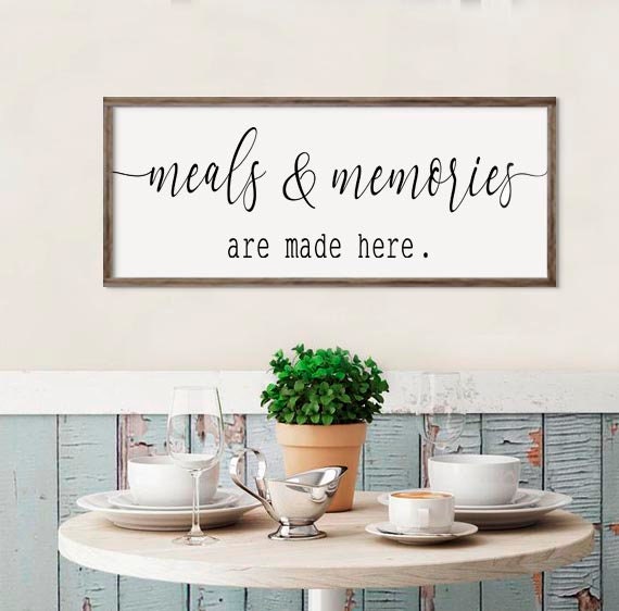 Large Kitchen Sign Meals Memories Are Made Here Kitchen Etsy Large Kitchen Sign Meals Memories Are Made Here Kitchen Etsy