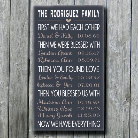 First We Had Each Other, 50th Anniversary Gift, Anniversary Gift, Par…