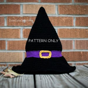 Kinder Hexenhut PATTERN, Halloween Kostüm Häkelanleitung