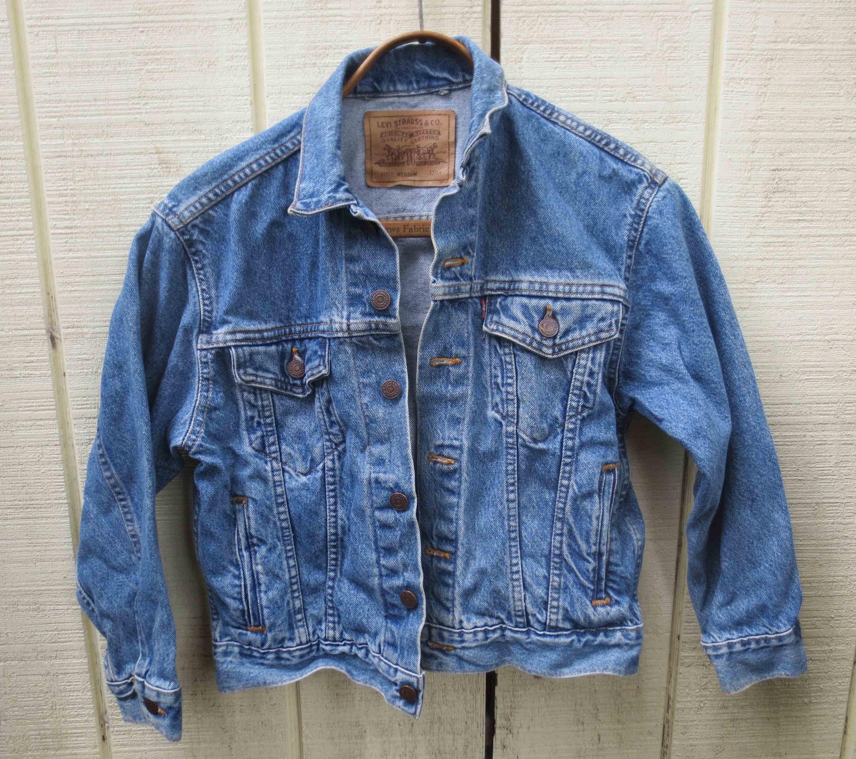 Levis Vintage Denim Jacket 1980's Levi Strauss 42 Four