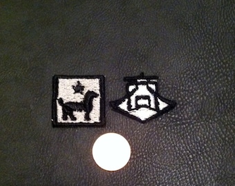 Patch Cosplay ricamata Super Dangan Ronpa 2 Gundam Tanaka
