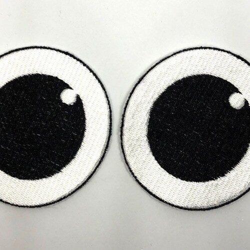 Cartoon Eye Embroidered Patches