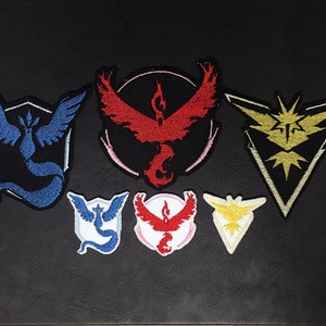 PokemonGO Team Embroidered Patches