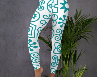 Adinkra Print Leggings