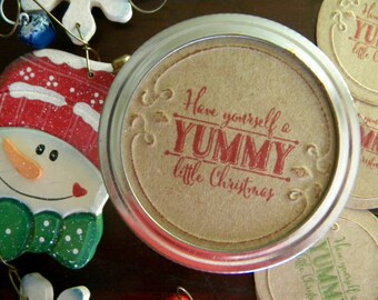 Mason Jar Lid Covers Christmas Wishes Jar Labels Jar | Etsy