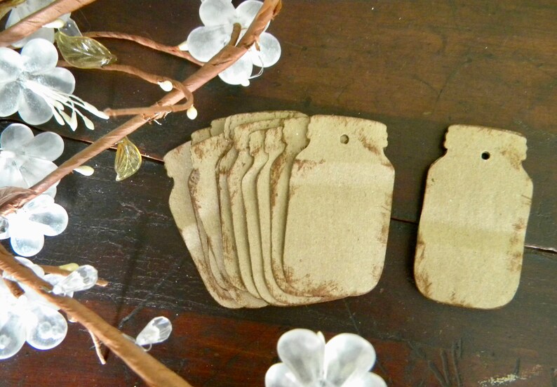 Mason Jar Tags Mason Jar Shape Tags Mason Jar Labels Etsy