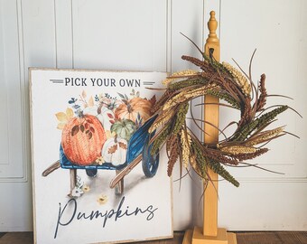 Floral Easel, Table Top Centerpiece, Home Decor Post, Post with Hooks, Entertaining Display Stands, Wreath Storage, Event Signage Holder
