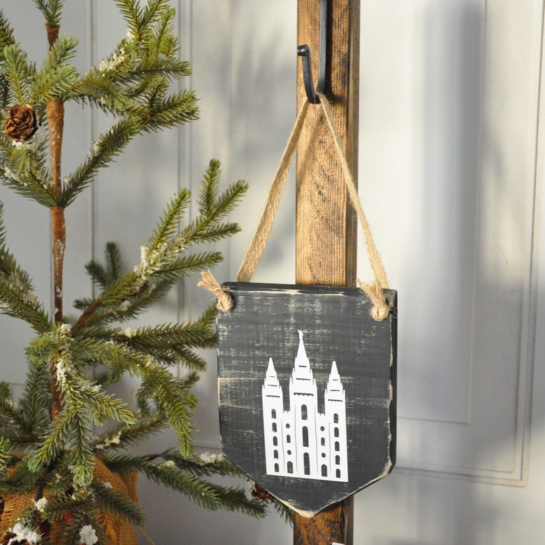 Salt Lake City Lds Temple Small Pennant 44 Etsy