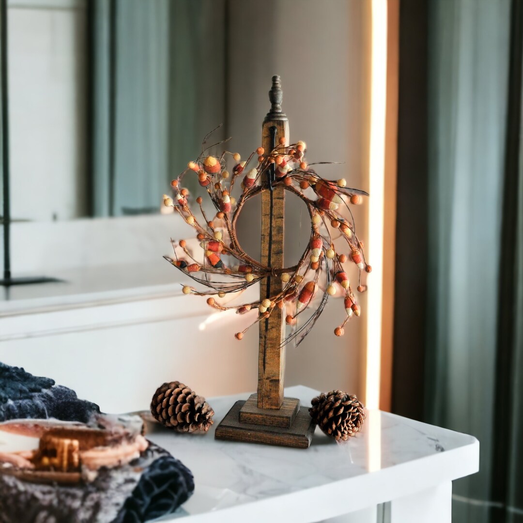 Decorative Decor Display Stands Wreath Easel Wooden Sign Etsy