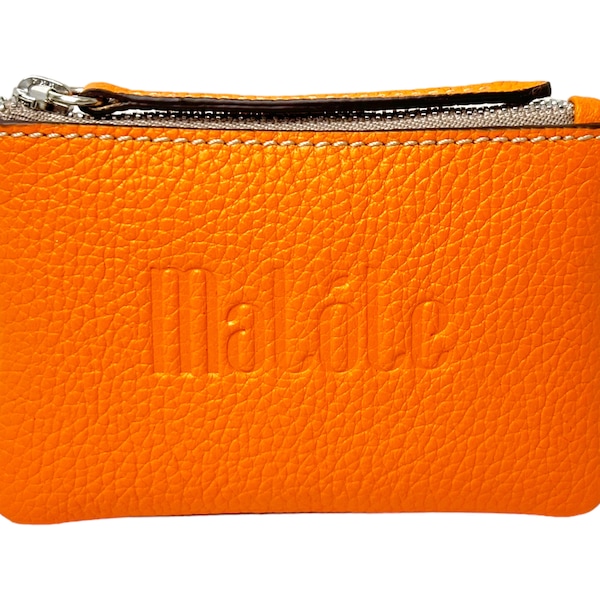 Leather Coin Purse in Vibrant Mandarin Color: Style, Comfort, and Quality in an Ubrique Accessory