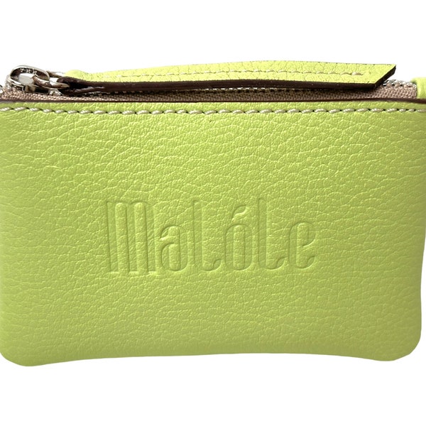 Pistachio Green Leather Coin Purse: Style, Comfort, and Quality from Ubrique