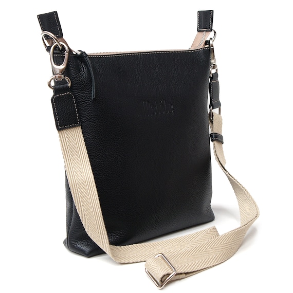 The perfect black leather bag for you, handmade by expert leather craftsmen in Ubrique, Spain!