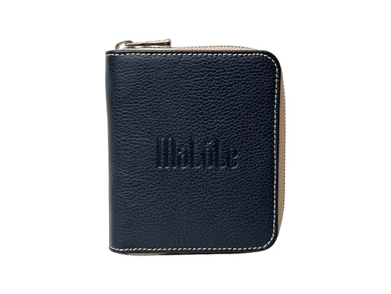 MaLóLe Navy Blue Leather Wallet: Style, Quality, and Practicality in a Vibrant and Compact Accessory