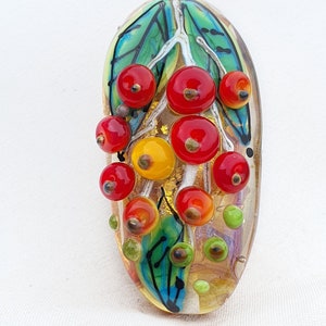 Glass bead, handmade lampwork glass bead for pendant necklace making