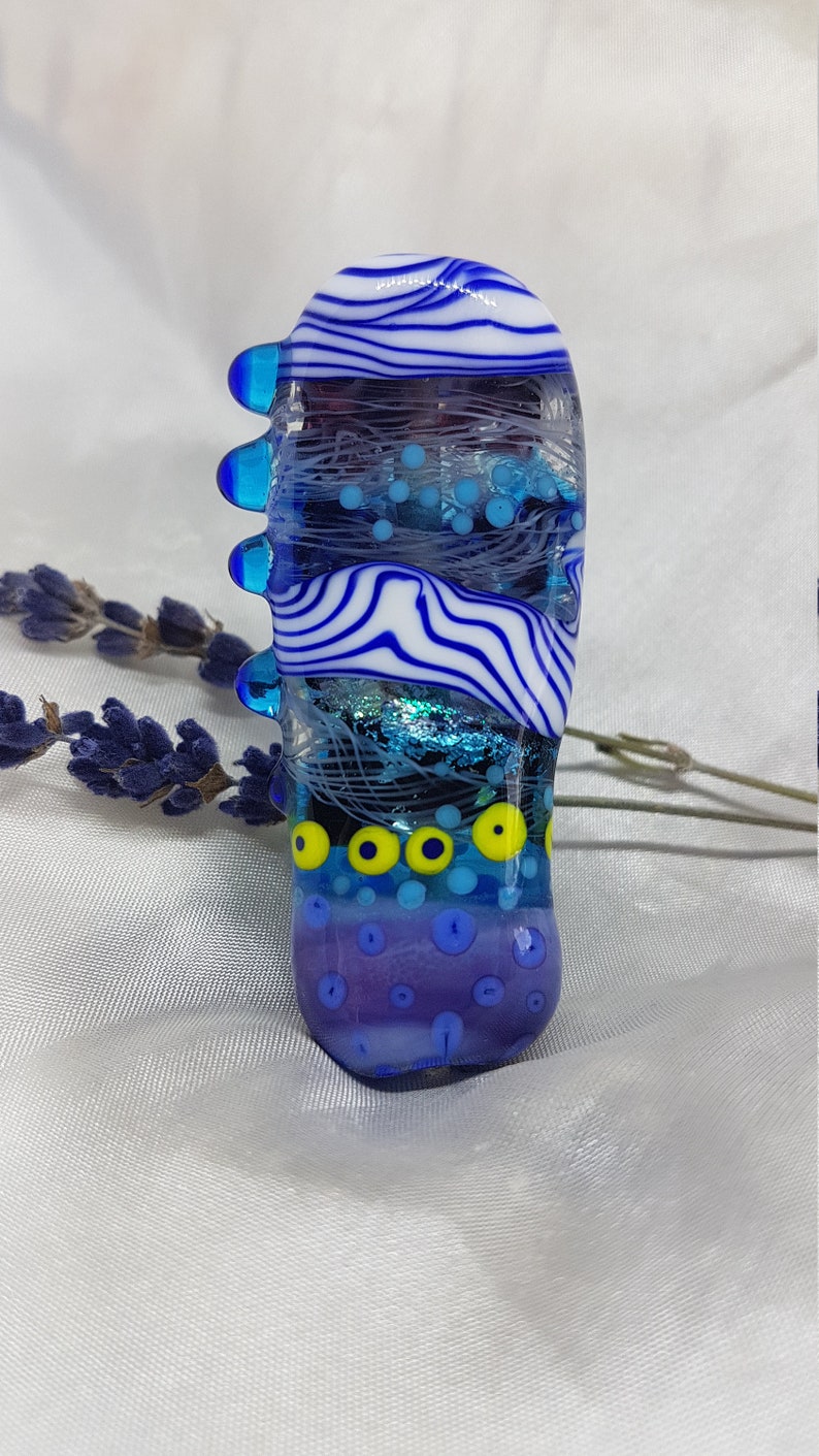 artisan glass focal bead lampwork glass pendant Lampwork bead jewelry making beading supplies