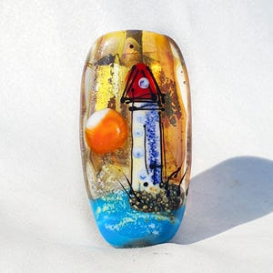 Bead handmade lampwork glass bead for jewelry making, jewelry supply, handmade jewelry