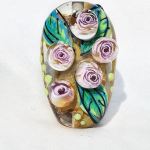 Glass bead handmade lampwork glass bead for jewelry making, jewelry supply
