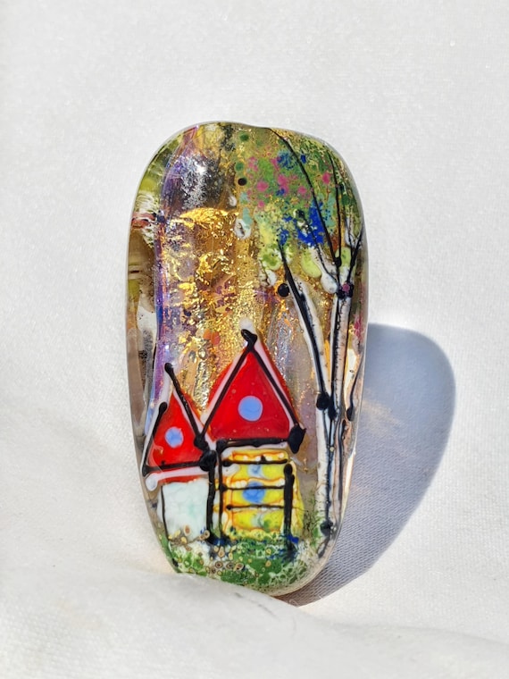 Handmade Lampwork Glass Bead for Jewelry Making, Jewelry Supply