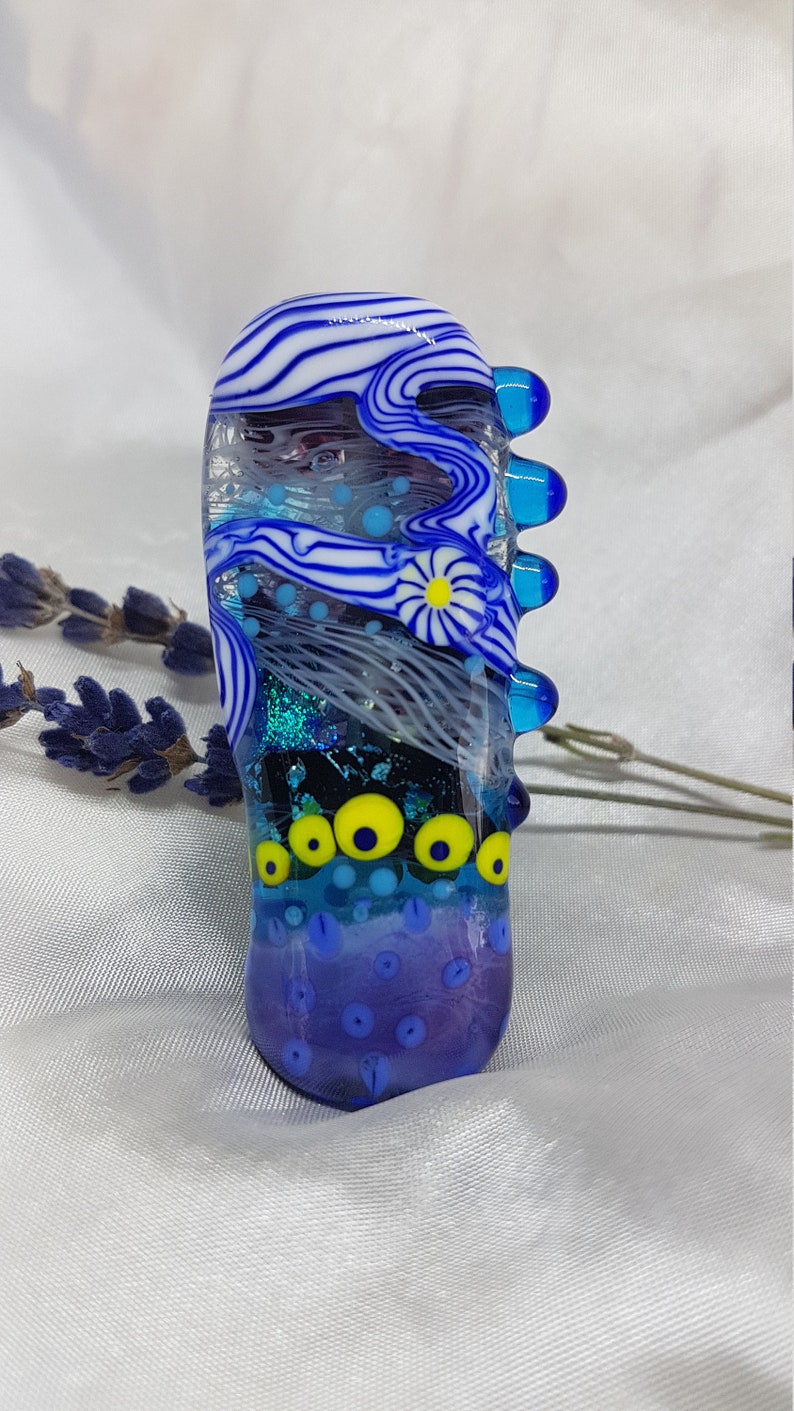 artisan glass focal bead lampwork glass pendant Lampwork bead jewelry making beading supplies