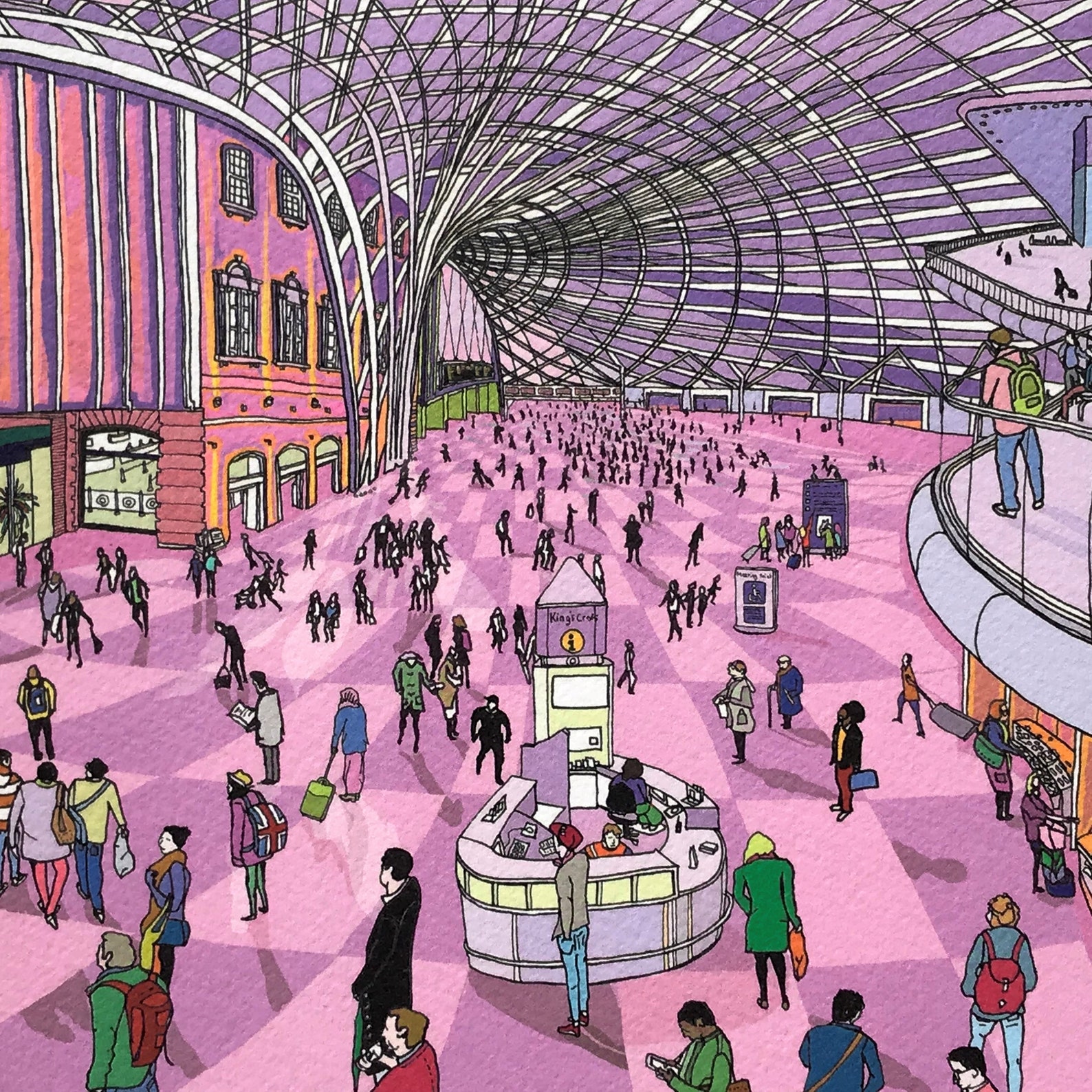 King's Cross London Art Print London King's Cross Etsy UK