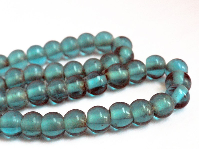 Teal Beads Teal Glass Beads Glass Beads Green Beads Etsy Canada