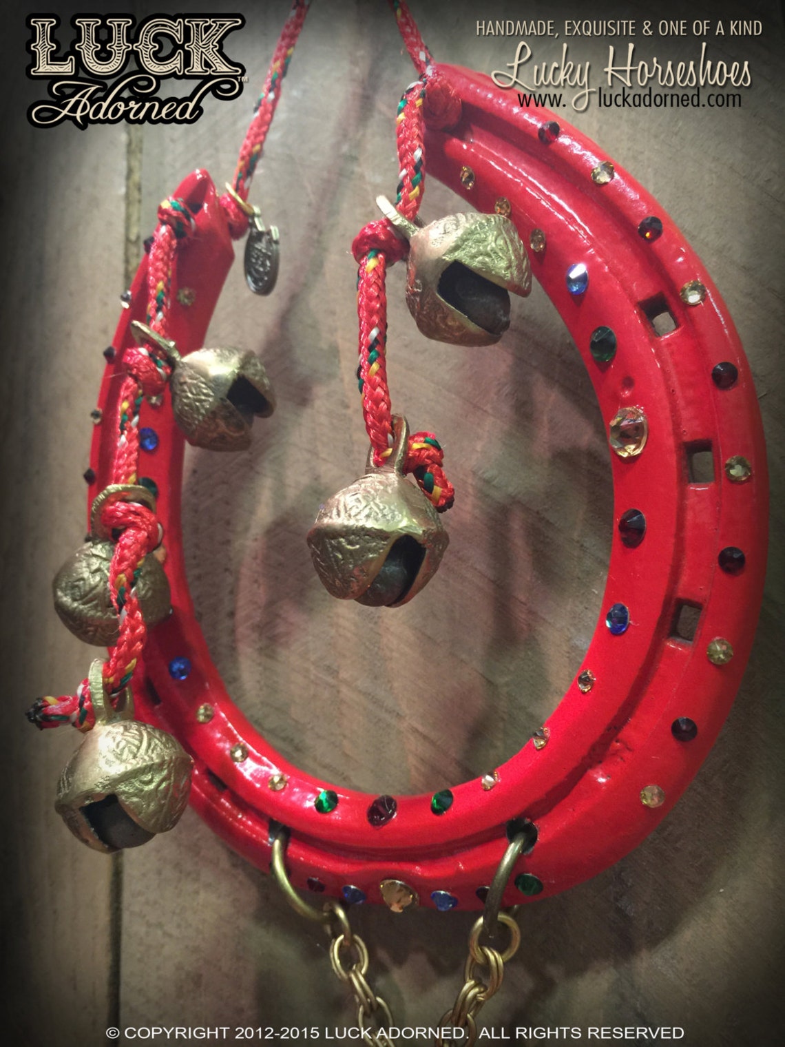 LUCKY HORSESHOE horseshoe art wall decor good luck ooak Etsy