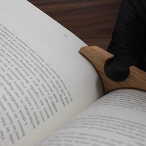 Solid wood reading ring. Wooden reading accessory. Wooden book opener. Reading aid. Reading ring. Wooden ring.