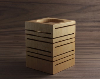 Maple wood candle holders - Solid wood tealight holder - Wooden candle holder - minimalist tealight holder - Original gift - Limited quantity