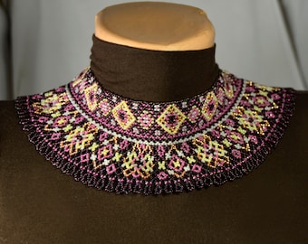 Perlen ethnischen Halskette, Boho Halskette