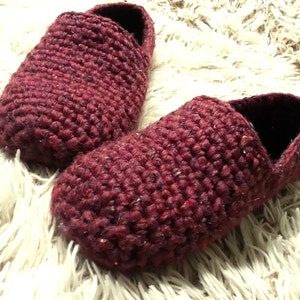 Men&#39;s House slippers Crochet men&#39;s slippers Men&#39;s yarn shoes Gift for Men Non-slip Slippers Men Wool Slippers Crochet Loafers EllenaKnits