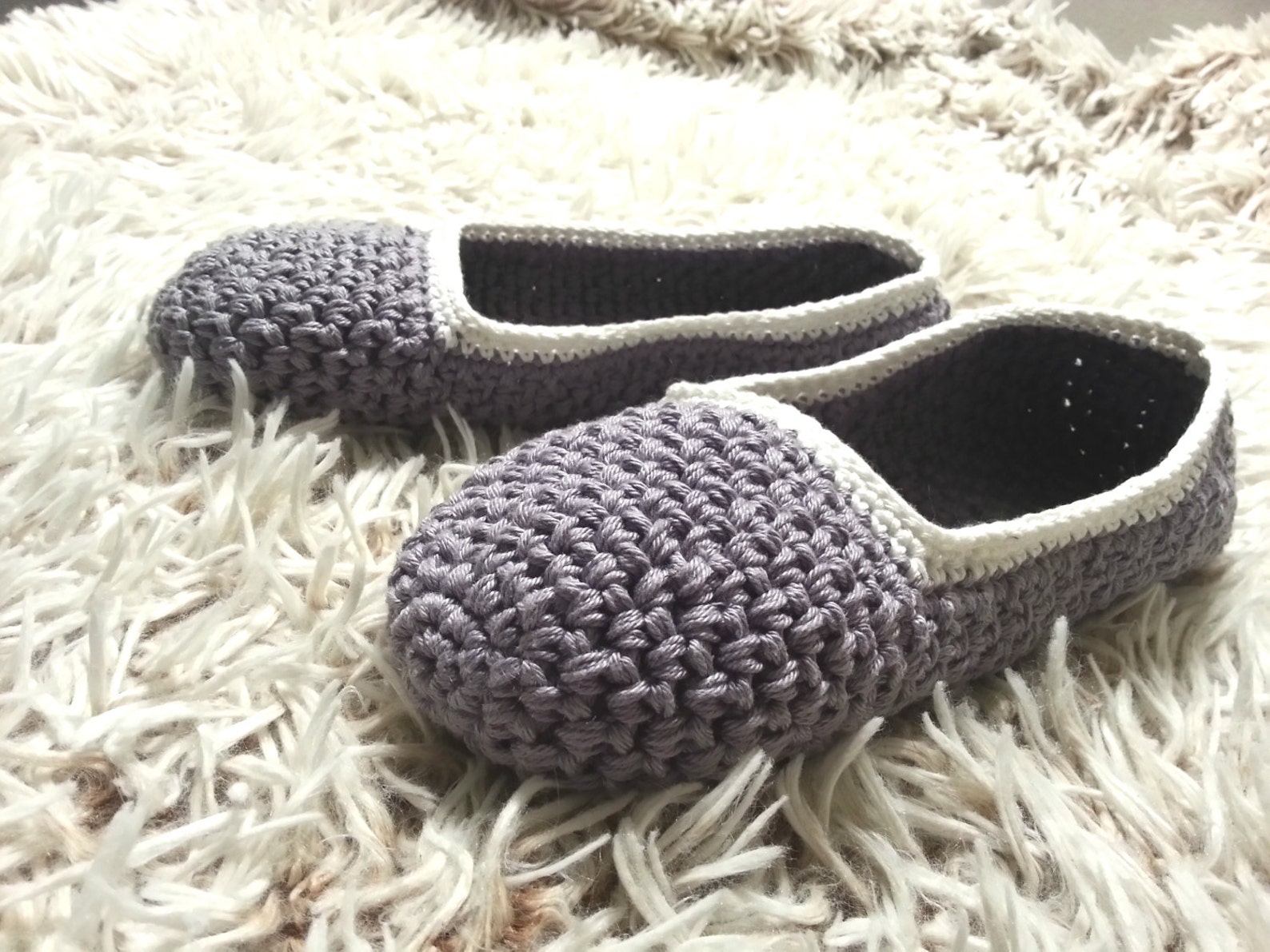 crochet slippers, women slippers, cotton slippers, gift for women, healthy home shoes, non-slip slippers, ballet flats, handmade