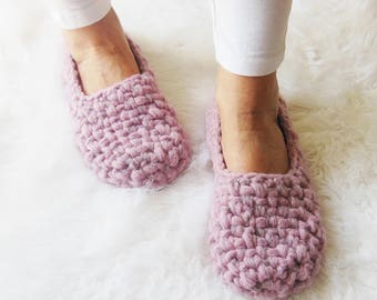 Womens slippers, Merino Wool Slippers, Crochet slippers, Gift for Her, Birthday gift, Women gift, elegant, light, healthy home shoes