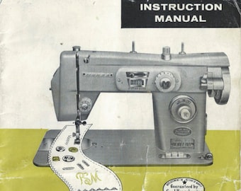 DOWNLOAD Morse Push Button Zig-Zag Fotomatic Sewing Machine Manual Instruction Booklet Model MZZ full color PDF