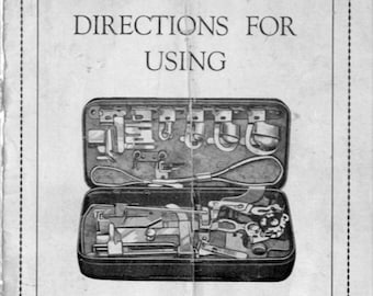 DOWNLOAD Directions for Using This Set of Attachments (regular low-shank sewing machine) Manual PDF