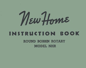 DOWNLOAD New Home NHR Sewing Machine Instruction Manual PDF