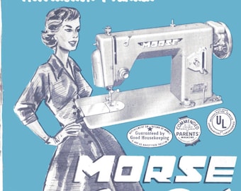 DOWNLOAD Morse Super-Dial Sewing Machine Manual Instruction Booklet full color PDF