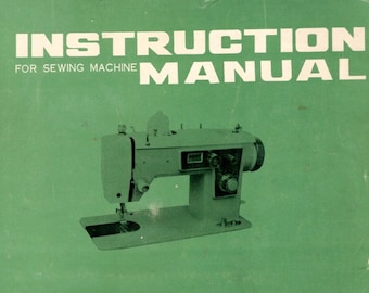 DOWNLOAD Instruction Manual for Sewing Machine Book Japanese Zig Zag with Cams PDF