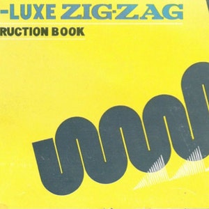 SCARICA il manuale di istruzioni della macchina per cucire De-Luxe ZigZag PDF
