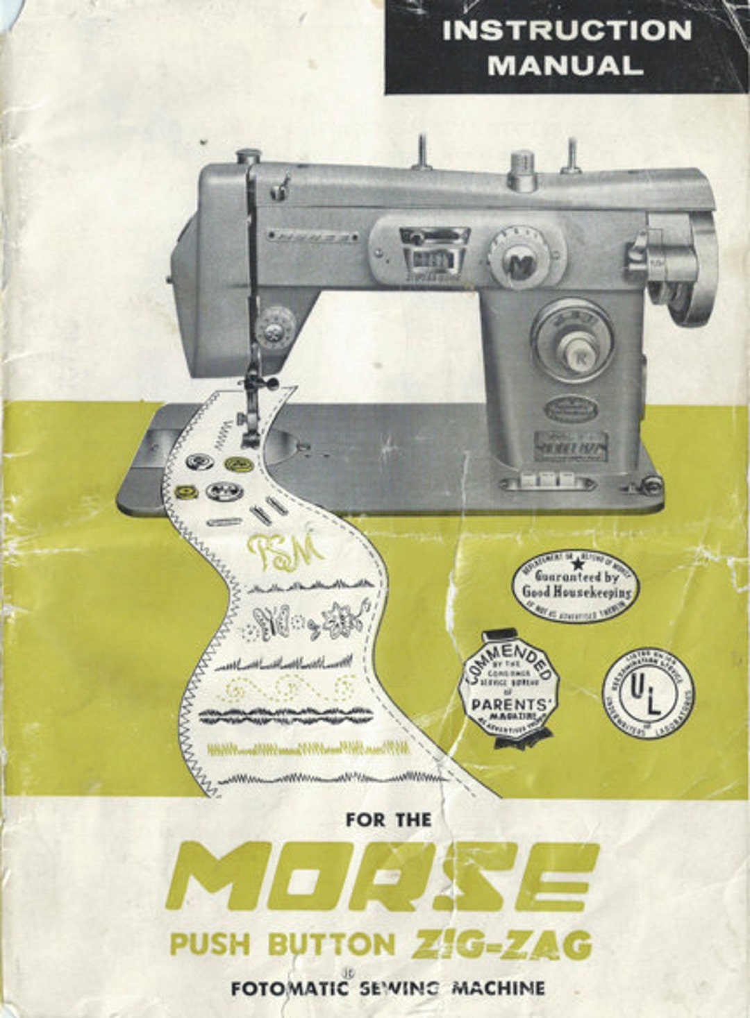 DOWNLOAD Morse Push Button Zigzag Fotomatic Sewing Machine Manual