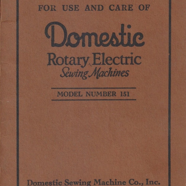 Domestic Rotary 153 Parts Etsy